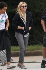 CHLOE MORETZ on the Set of Bad Neighbors 2: Sorority Rising in Atlanta 09/22/2015