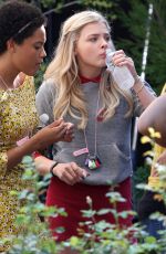 CHLOE MORETZ on the Set of Neighbors 2: Sorority Rising 09/17/2015