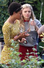 CHLOE MORETZ on the Set of Neighbors 2: Sorority Rising 09/17/2015