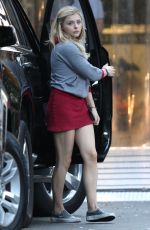 CHLOE MORETZ on the Set of Neighbors 2: Sorority Rising 09/17/2015