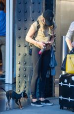 CHLOE MORETZ Walks Her Dog Out in New York 09/15/2015