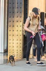 CHLOE MORETZ Walks Her Dog Out in New York 09/15/2015