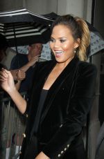 CHRISSY TEIGEN Arrives at Huffpost Live Studio in New York 09/10/2015
