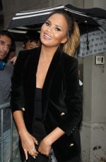 CHRISSY TEIGEN Arrives at Huffpost Live Studio in New York 09/10/2015