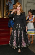 CHRISTINA HENDRICK Night Out in New York 09/16/2015