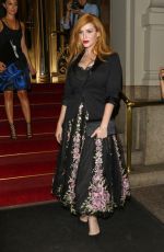 CHRISTINA HENDRICK Night Out in New York 09/16/2015