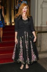 CHRISTINA HENDRICK Night Out in New York 09/16/2015