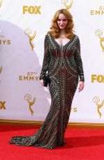 CHRISTINA HENDRICKS at 2015 Emmy Awards in Los Angeles 09/20/2015