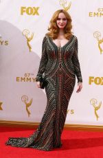 CHRISTINA HENDRICKS at 2015 Emmy Awards in Los Angeles 09/20/2015