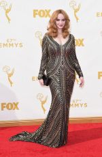 CHRISTINA HENDRICKS at 2015 Emmy Awards in Los Angeles 09/20/2015