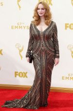 CHRISTINA HENDRICKS at 2015 Emmy Awards in Los Angeles 09/20/2015