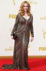 CHRISTINA HENDRICKS at 2015 Emmy Awards in Los Angeles 09/20/2015