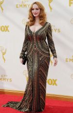 CHRISTINA HENDRICKS at 2015 Emmy Awards in Los Angeles 09/20/2015