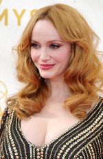 CHRISTINA HENDRICKS at 2015 Emmy Awards in Los Angeles 09/20/2015