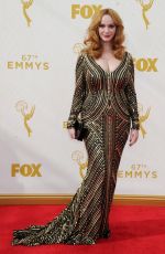 CHRISTINA HENDRICKS at 2015 Emmy Awards in Los Angeles 09/20/2015