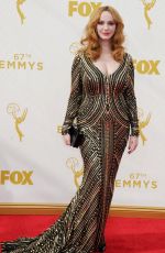 CHRISTINA HENDRICKS at 2015 Emmy Awards in Los Angeles 09/20/2015
