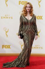 CHRISTINA HENDRICKS at 2015 Emmy Awards in Los Angeles 09/20/2015