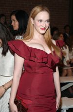 CHRISTINA HENDRICKS at Christian Siriano Fashion Show in New York 09/12/2015