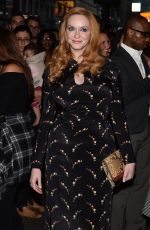 CHRISTNA HENDRICKS at Zac Posen Fashion Show in New York 09/14/2015