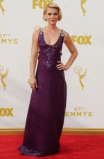 CLAIRE DANES at 2015 Emmy Awards in Los Angeles 09/20/2015