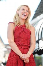 CLAIRE DANES Honored with a Star on The Hollywood Walk of Fame in Los Angeles 09/24/2015