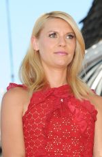 CLAIRE DANES Honored with a Star on The Hollywood Walk of Fame in Los Angeles 09/24/2015