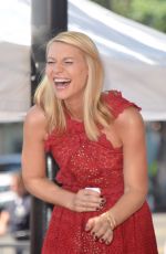 CLAIRE DANES Honored with a Star on The Hollywood Walk of Fame in Los Angeles 09/24/2015