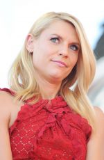 CLAIRE DANES Honored with a Star on The Hollywood Walk of Fame in Los Angeles 09/24/2015