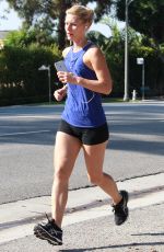 CLAIRE DANES Out Jogging in Brentwood 09/23/2015
