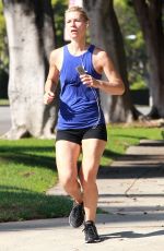 CLAIRE DANES Out Jogging in Brentwood 09/23/2015