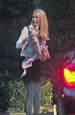 CLAUDIA SCHIFFER Out in Knightsbridge in London 09/17/2015