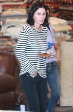 COURTNEY COX Out Shopping in West Hollywood 09/17/2015