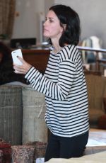 COURTNEY COX Out Shopping in West Hollywood 09/17/2015