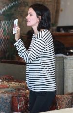 COURTNEY COX Out Shopping in West Hollywood 09/17/2015