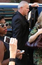 COURTNEY LOVE Arrives at Kanye West Fashion Show in New York 09/16/2015