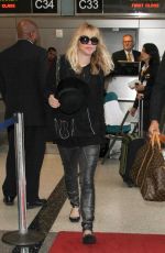 COURTNEY LOVE at LAX Airport in Los Angeles 09/02/2015