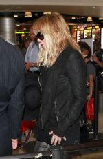 COURTNEY LOVE at LAX Airport in Los Angeles 09/02/2015