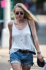 DAKOTA FANNING in Cut-off Out and About in Soho 09/03/2015