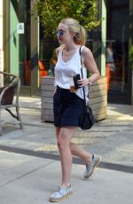 DAKOTA FANNING Out and About in New York 09/02/2015