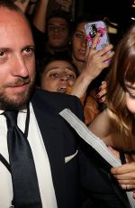 DAKOTA JOHNSON Arrives at amfAR Gala in Milan 09/26/2015