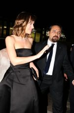 DAKOTA JOHNSON Arrives at amfAR Gala in Milan 09/26/2015