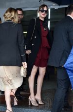DAKOTA JOHNSON Arrives at Gucci Fashion Show in Milan 09/23/2015