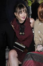 DAKOTA JOHNSON at Gucci Fashion Show at Milan Fashion Week 09/23/2015