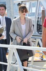 DAKOTA JOHNSON Leaves Venice 09/08/2015
