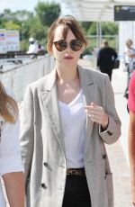 DAKOTA JOHNSON Leaves Venice 09/08/2015