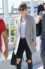 DAKOTA JOHNSON Leaves Venice 09/08/2015