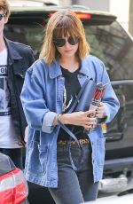 DAKOTA JOHNSON Out and About in Soho 09/21/2015