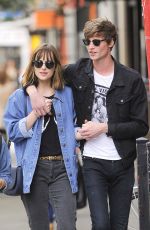 DAKOTA JOHNSON Out and About in Soho 09/21/2015