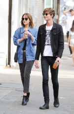 DAKOTA JOHNSON Out and About in Soho 09/21/2015