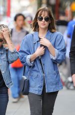 DAKOTA JOHNSON Out and About in Soho 09/21/2015